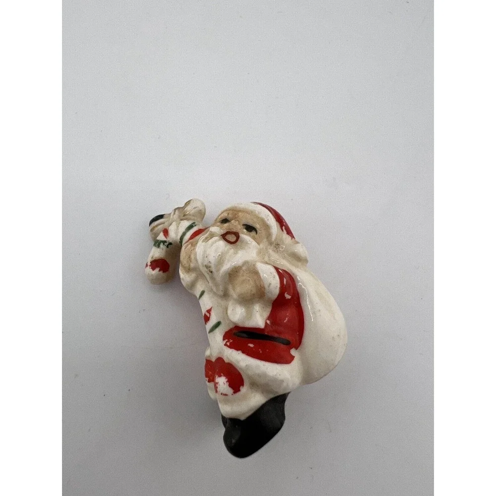 Vintage Holiday Party Home Decoration Christmas‎ Santa Claus Figurine - 1.75